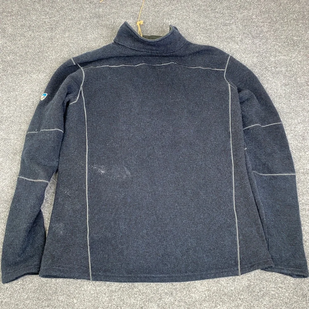 KUHL Interceptr Full Zip Fleece Jacket Blue Heather 3183 Mens Large